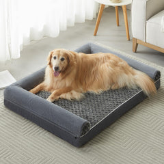Lit pour chien BFPETHOME grand format, soutien orthopédique pour les muscles et les articulations.