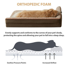 Mousse orthopédique en forme d'œuf assurant un confort homogène.