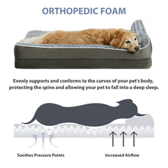 Surface douce et imperméable du lit BFPETHOME pour chien grand