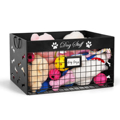 Panier-jouets grand Bfttlity pour chien, pratique pour ranger les jouets dans le salon.
