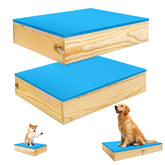 Bhyhok plateformes connectables en bois pour entraînement progressif du chien.