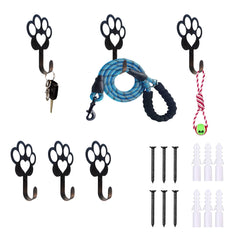 Biagift porte-patte chien monté sur mur pour organiser les laisses et clés