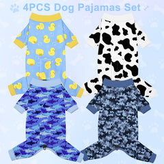 Bienbee pyjamas chien dinosaures: motif ludique pour nuits douces et repos.