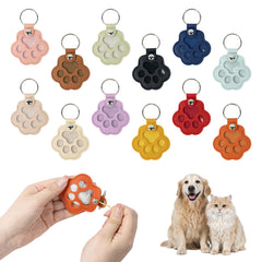 Bifeaw porte-clé en cuir contenant les poils d'animaux, mémoire durable.