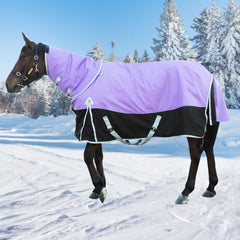 BIGANTTOW couverture cheval hiver 1200D; protection contre le froid et l'humidité