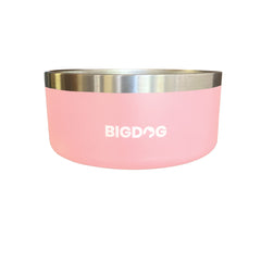 Bol BIGDOG rose pour chien de grande taille, grande capacité.