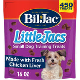 Bil-Jac Little-Jacs : bouchées foie-poulet, récompense idéale pour l’entraînement.