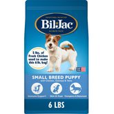 Bil-Jac Petit Chien croquettes poulet, texture adaptée pour chiots.