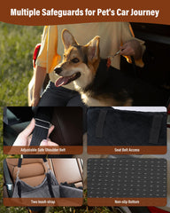 Bilypaws ceinture double sécurité; voyage plus sûr en cas de freinage brusque.