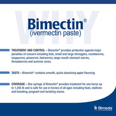 Pâte ivermectine Bimectin saveur pomme facilitant l'apprentissage du traitement.