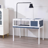 Birasil maison-tortue-bois-interieur-01: habitat sûr et chaleureux pour reptiles.