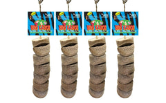 BIRD KABOB Original 4 Pack – bois Yucca, stimule la mastication naturelle chez les perroquets