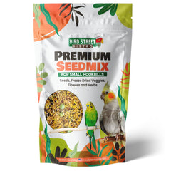 Bird Street Bistro – Mélange-grains-entier, enrichment pour perroquets et conures.
