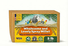 Birds LOVE Millet: grains en spray pour stimulation naturelle des oiseaux.