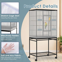 Réseau mesh Bissap pour cage oiseau, meilleure circulation.