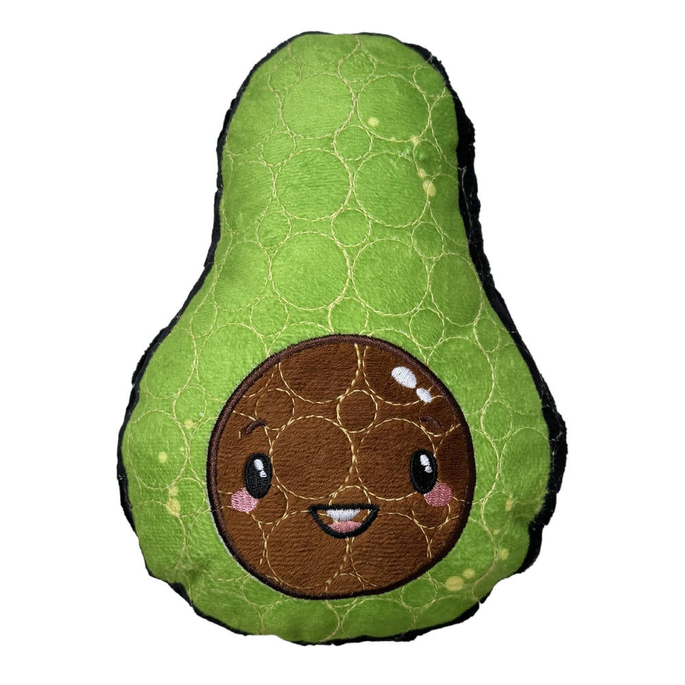 Bite Force avocat-sifflet, jouet chien vert, durable pour mors agressifs et jeu prolongé.