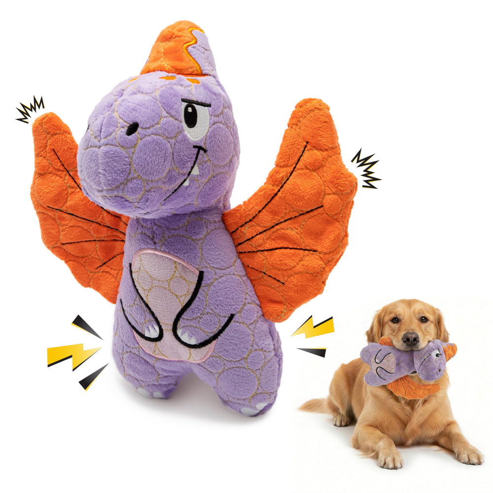 Jouet Bite Force Dino violet qui crie, stimulation du jeu durable.