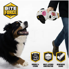 Jouet Bite Force avec sifflet qui stimule le jeu et l’attention du chien.