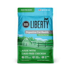Nourriture sèche BIXBI Liberty pour chat au poulet, emballage visible et alimentation simple