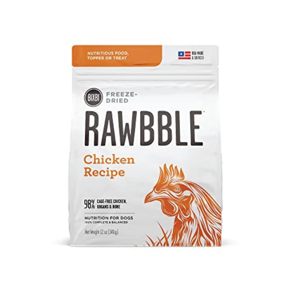 BIXBI Liberty poulet lyophilisé – emballage pratique pour nutrition prête à servir