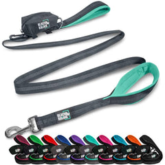 Laisse Black Rhino pour chien avec double poignée, contrôle optimisé.
