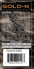 Probiotiques intégrés dans Blackwater Gold-N favorisant digestion et réduction potentielle des déchets.