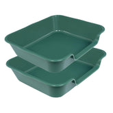 Blaucasa lot de deux bacs litière extralarges, ensemble pratique pour chiens et chats.