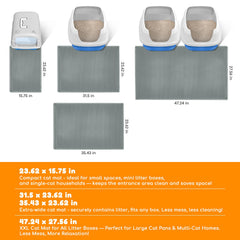 Blissstorm Tapis Litière Base Impermeable Anti-Derapage protège votre sol.