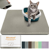 Blissstorm tapis-litière extra-large nid-dabeilles: capture efficacement la litière.
