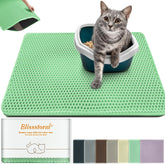 Blissstorm Tapis litière extralarge 47x27, imperméable pour protéger les sols.