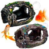 Baril brisé BLLREMIPSUR, cachette naturelle pour petits poissons.