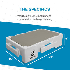 Blue-9 KLIMB Jr, base 24x15 pouces, robuste et étanche pour intérieur et extérieur.