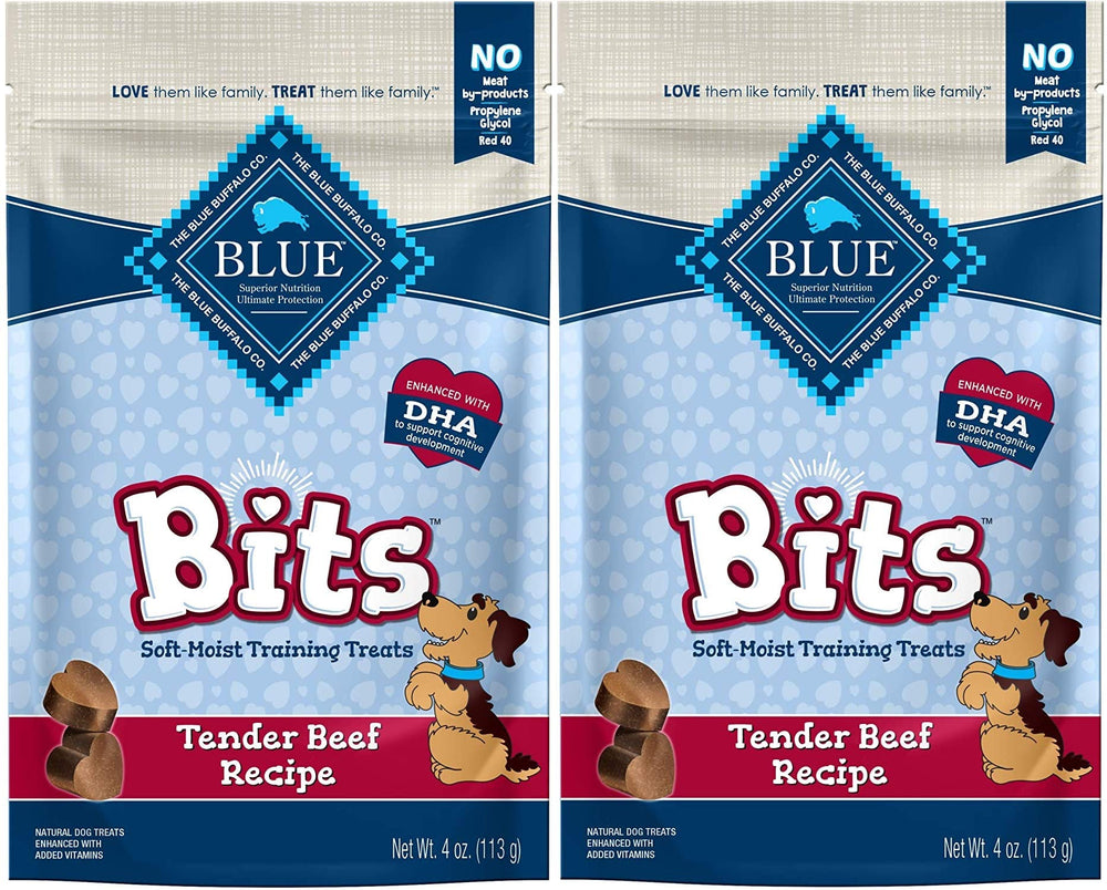 Friandises Blue Bits au boeuf tendre dans l'emballage pratique.