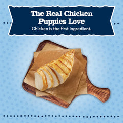 Blue Buffalo Baby BLUE biscuits mous avec DHA pour le développement cognitif potentiel des chiots.