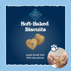 Blue Buffalo Baby BLUE biscuits mous, ingrédients naturels sans maïs ni blé ni soja.