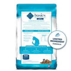 Blue Buffalo Basics: premier ingrédient poisson, promesse de protéine de qualité.