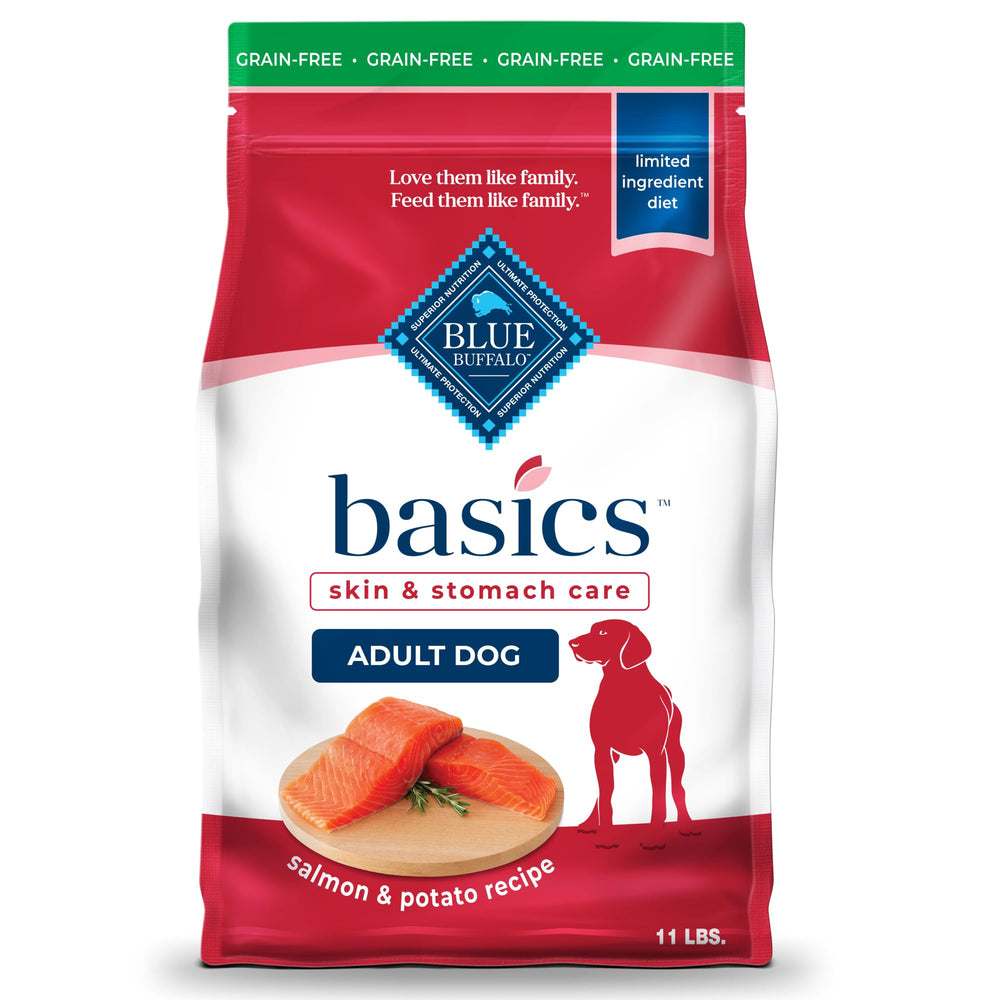 Blue Buffalo Basics premier-saumon : ingrédient principal pour muscles et goût naturel.