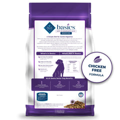 Blue Buffalo Basics Senior – digestion douce grâce à des ingrédients limités.