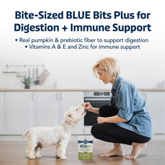 Blue Buffalo Bits Plus: ingrédients réels de poulet affichés sur l'étiquette.