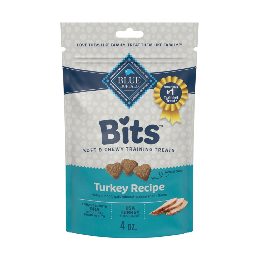 Blue Buffalo Bits sac-dinde-entraînement: friandise tendre idéale pour récompenser lors des séances.