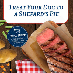 Blue Buffalo Family Favorites: boite shepherds-pie boeuf-patates, repas rassasiant.