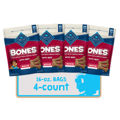 BLUE Bones biscuits en forme d'os croquants pour chien moyen, friandise savoureuse