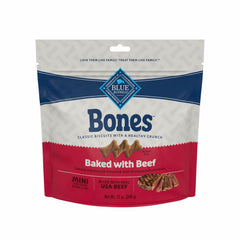 Blue Buffalo Bones boeuf mini biscuits sac 340 g croquant et facile à partager