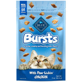 Blue Buffalo Bursts avec poulet réel, friandise chat croquant et cœur crémeux pour le palais
