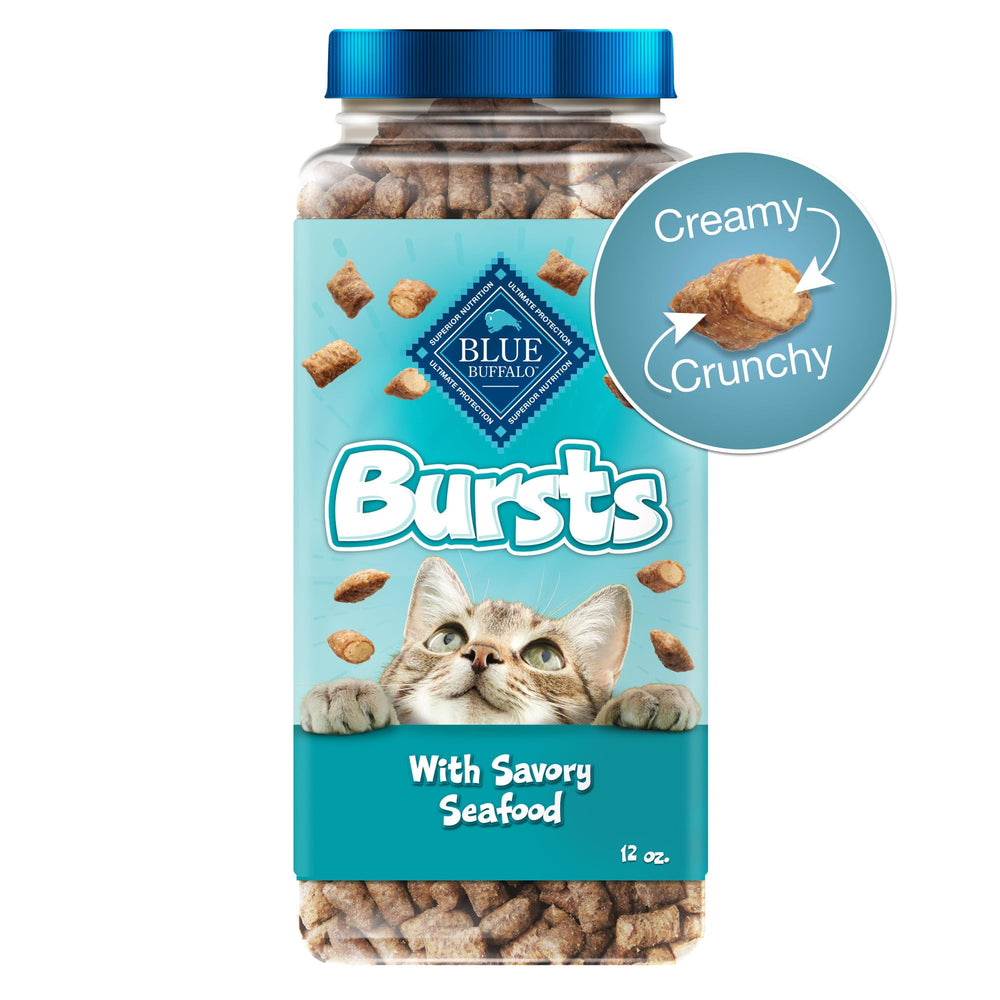 Blue Buffalo Bursts: saumon comme premier ingrédient, friandise séduisante pour chats.