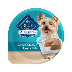 Blue Buffalo Delights, tasse pâté poulet grillé, repas pratique pour petites races