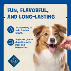 Blue Buffalo Dental Bones, ingrédients sains et naturels sans sous-produits.