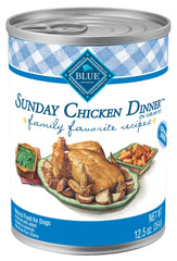 Blue Buffalo Family Favorites: poulet-dimanche en boîte, repas complet pratique pour chien.