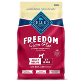 Blue Buffalo Freedom: croquettes de boeuf pour chien, sac de 4 lb, choix pratique