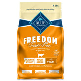 Blue Buffalo Freedom présente le poulet réel comme premier ingrédient pour une alimentation équilibrée.